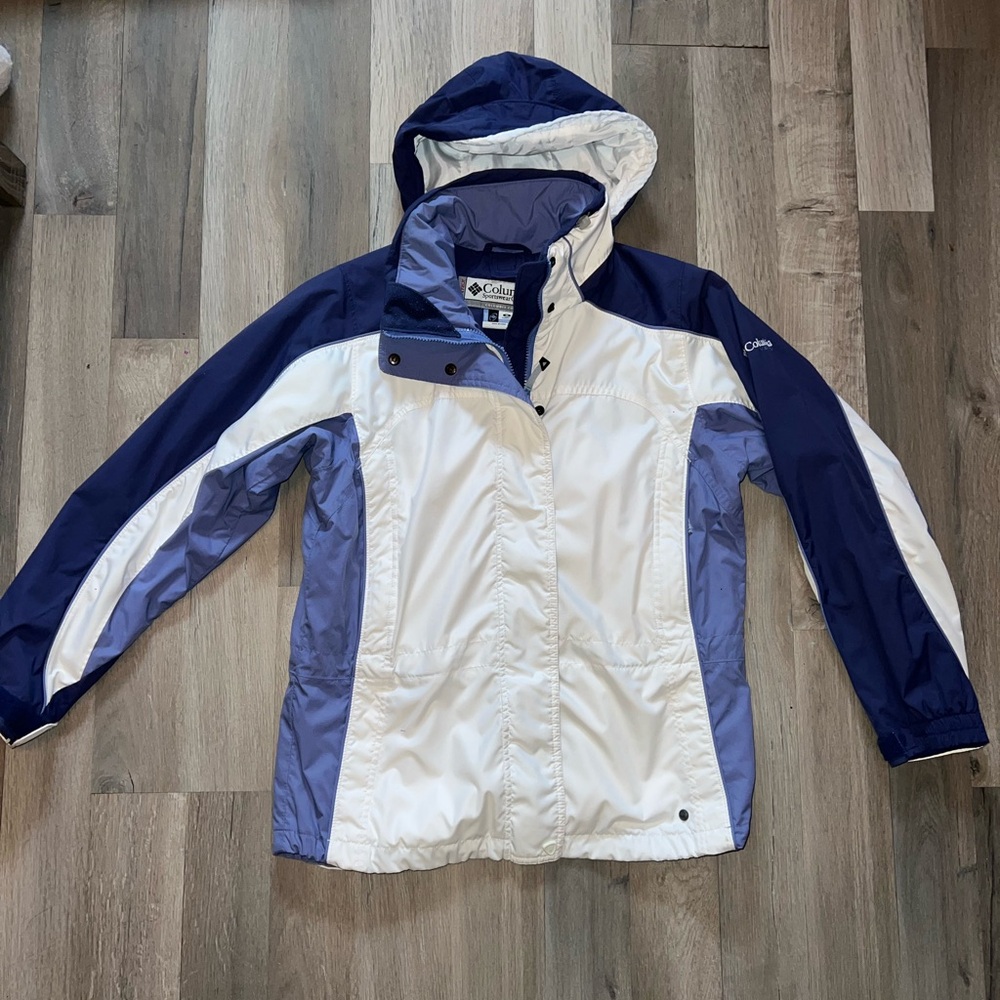 Vintage Columbia Vertex Blue & White Jacket